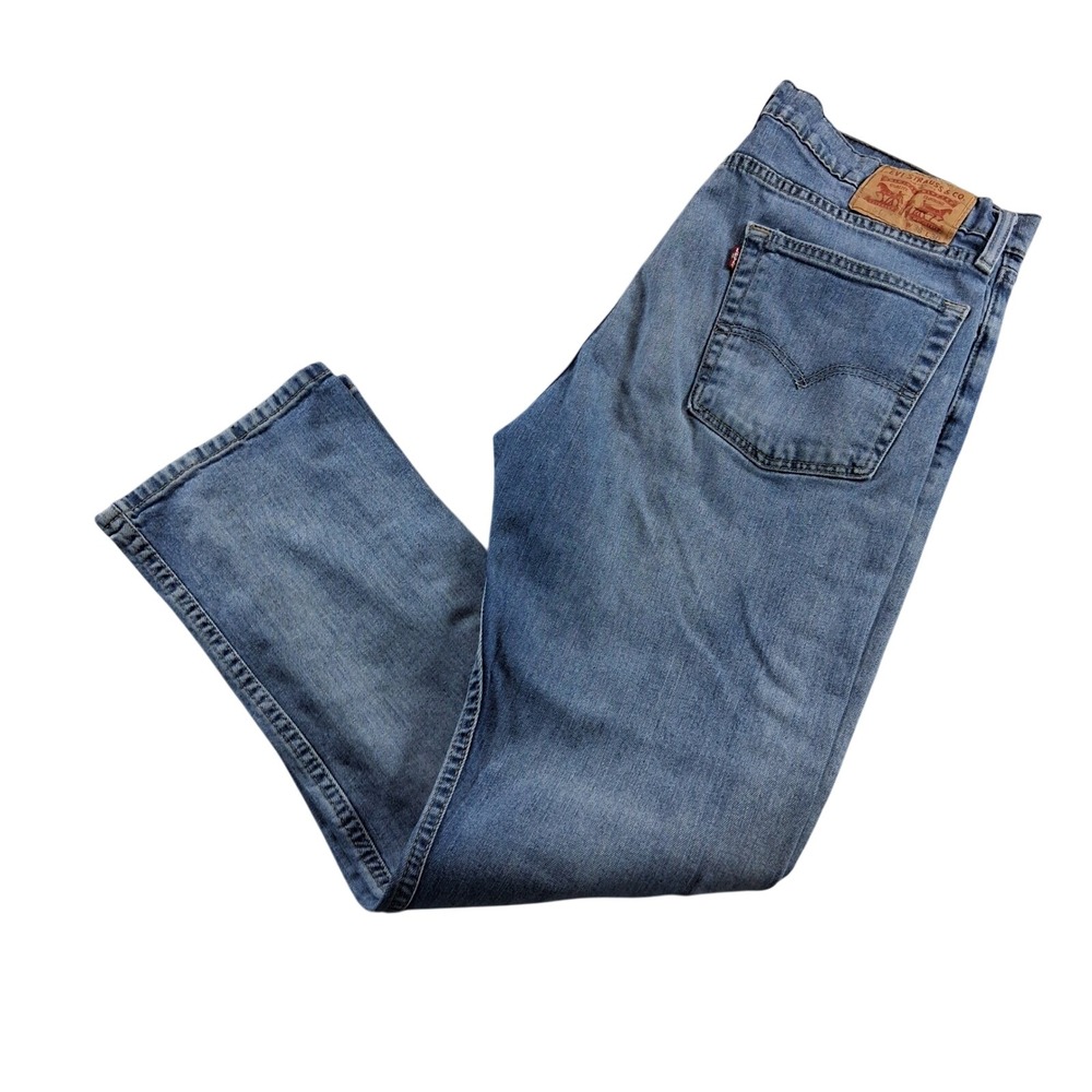 Levi's‎ 513 Slim Straight Jeans Men 36x30 Blue Medium Wash Denim
